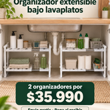 Organizador extensible bajo lavaplatos · Oferta 2x1 Black Friday 2026