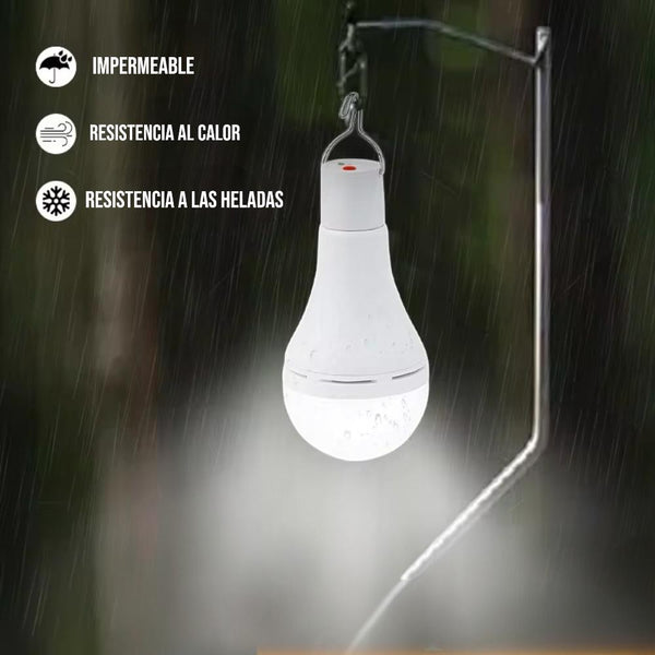 Ampolleta LED solar recargable 2