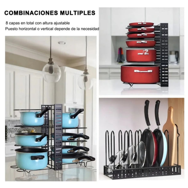 Organizador Ollas 8 Niveles · Foto de referencia del proveedor 4