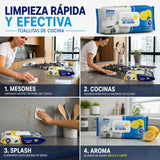80 Paños Anti Grasa Aroma Limón