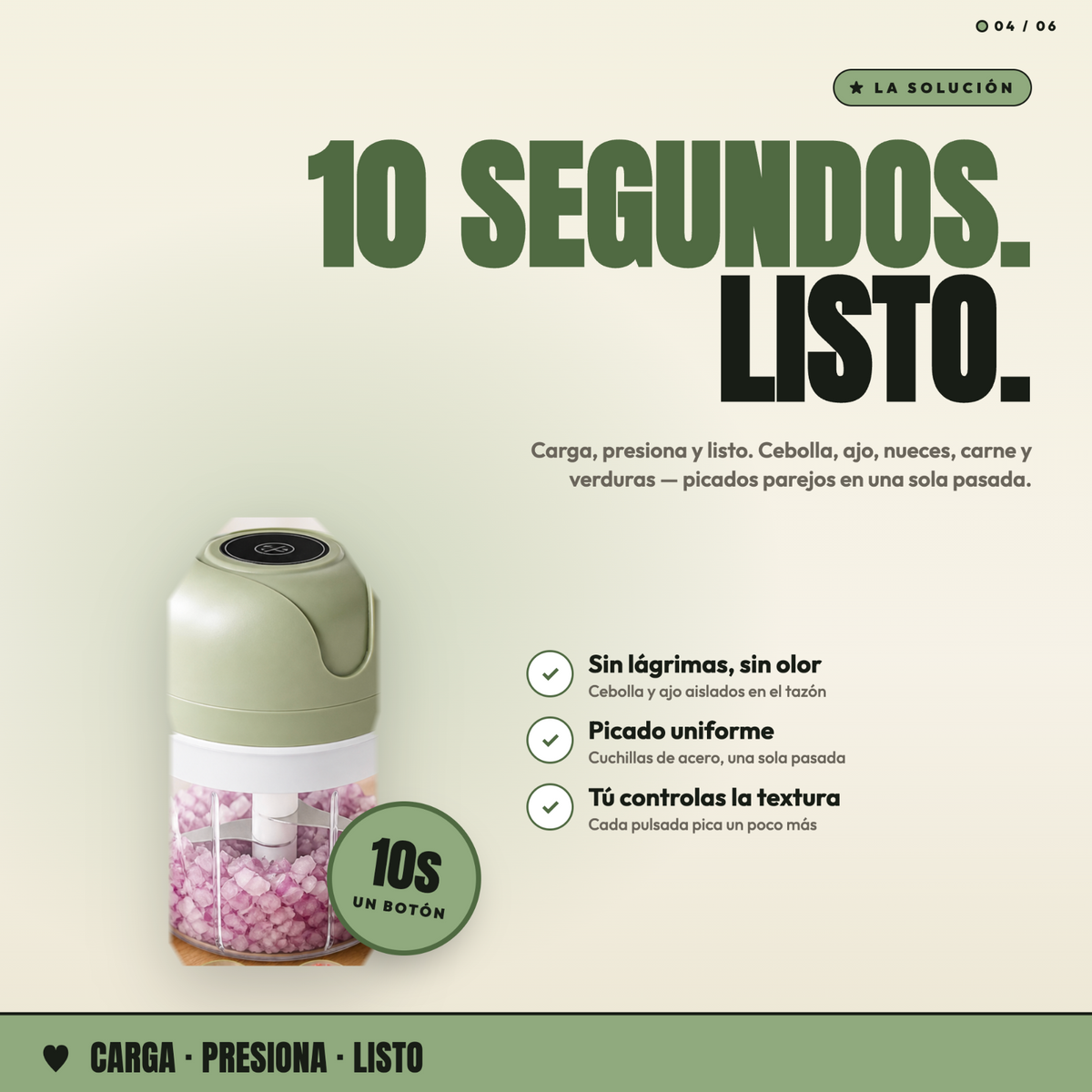 Picadora y Cortadora de Alimentos Eléctrica