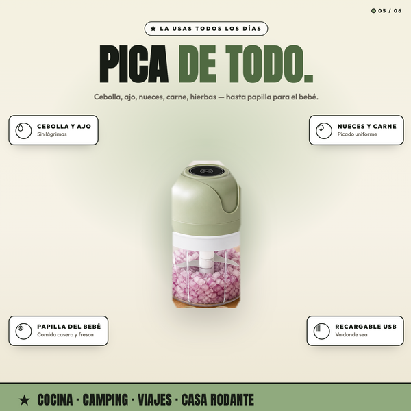 Picadora y Cortadora de Alimentos Eléctrica