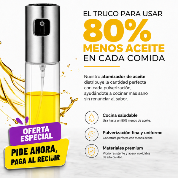 🎁  Pack pulverizadora de aceite y vinagre 25% OFF + Envío gratis