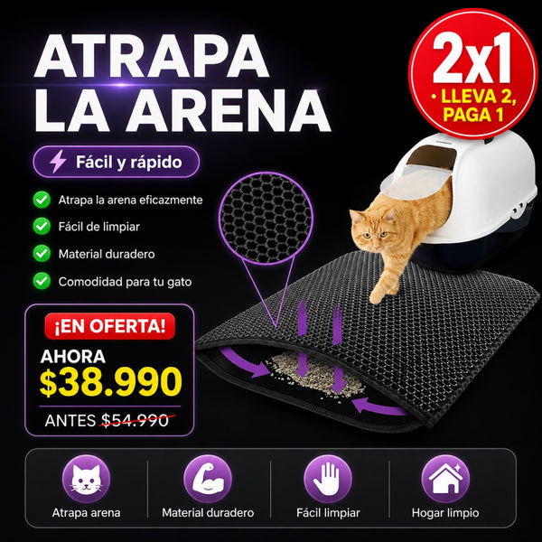 Alfombra Atrapa Arena Para Gatos