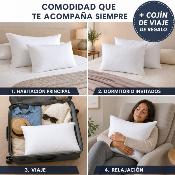 Almohada Descanso Profundo + Envío Gratis + Cojín de Viaje de REGALO