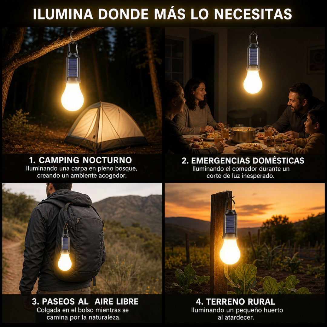 Ampolleta Solar de Camping X2