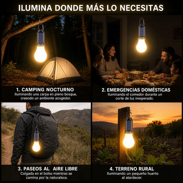 Ampolleta Solar de Camping X2