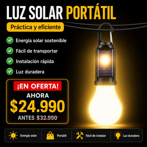 Ampolleta Solar de Camping X2