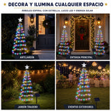Árbol Espiral Navideño Solar LED