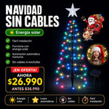 Árbol Espiral Navideño Solar LED
