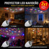 Bombilla Proyector Figuras Navideñas LED