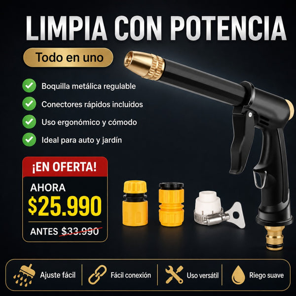 Boquilla De Agua De Alta Presión 5 En 1