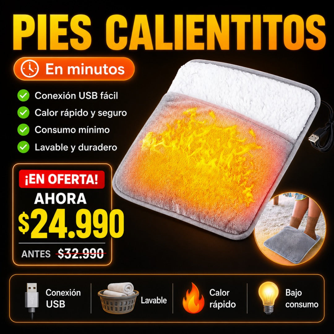 Calienta Pies Eléctrico USB Arcashopping