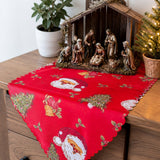 Camino de Mesa Navideño Rojo