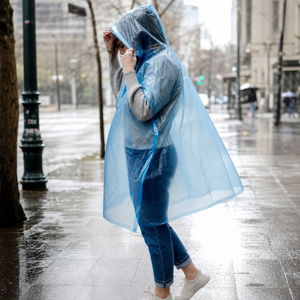 Capa de Lluvia Portátil con Llavero