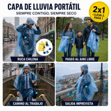 Capa de Lluvia Portátil con Llavero