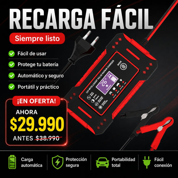 Cargador Inteligente de Batería Auto