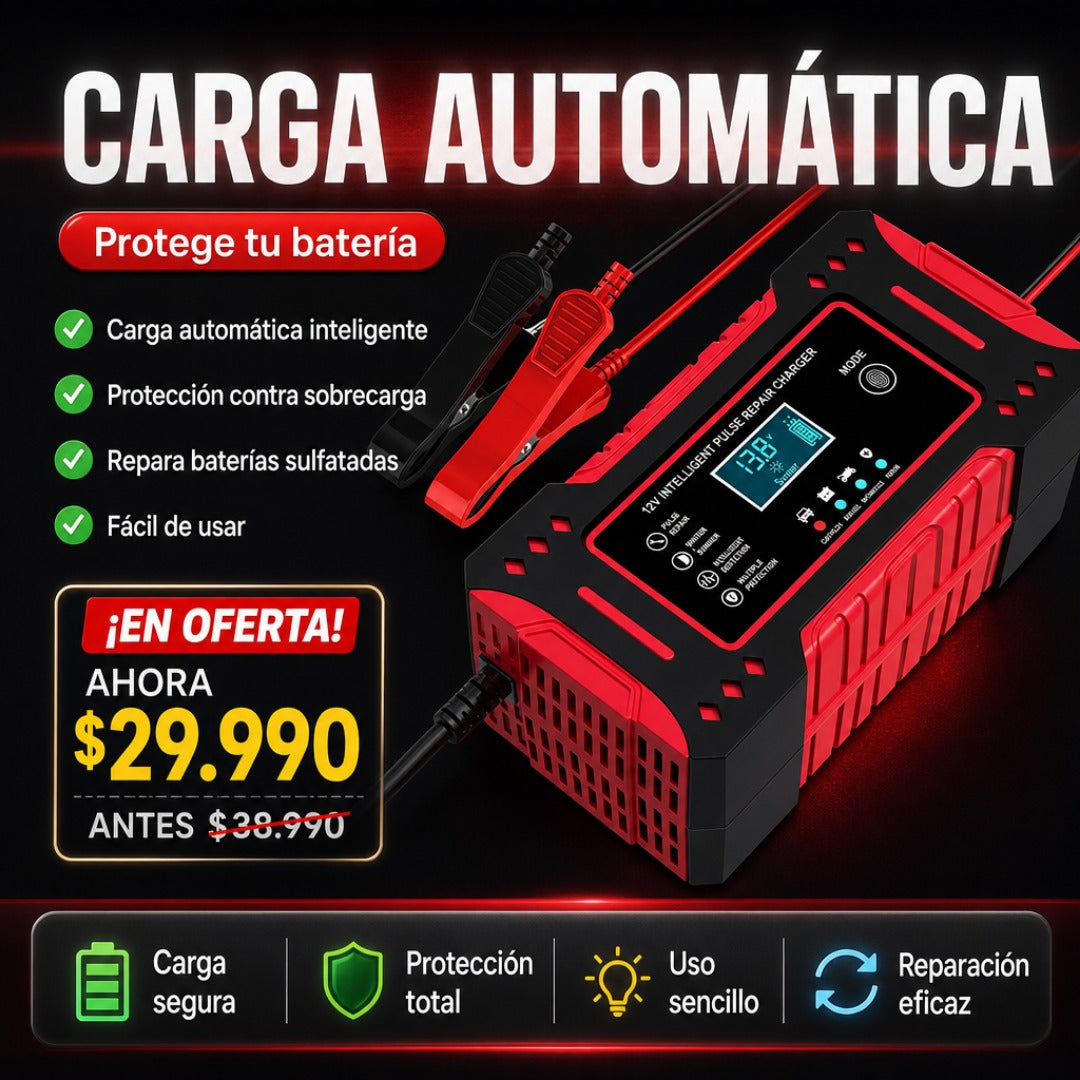 Cargador Reparador Automático de Baterías