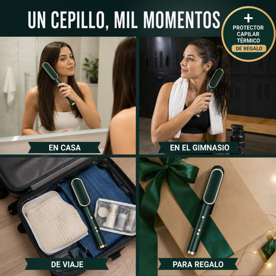 Cepillo Eléctrico Antifrizz + Envío Gratis + Protector Capilar Térmico de REGALO