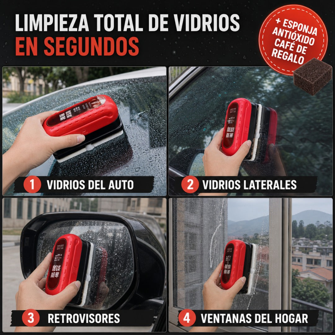 Cepillo Limpieza Vidrio + Envío Gratis + Esponja Antióxido Café de REGALO