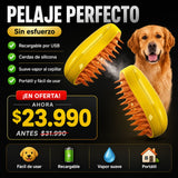 Cepillo Vapor para Mascotas Recargable