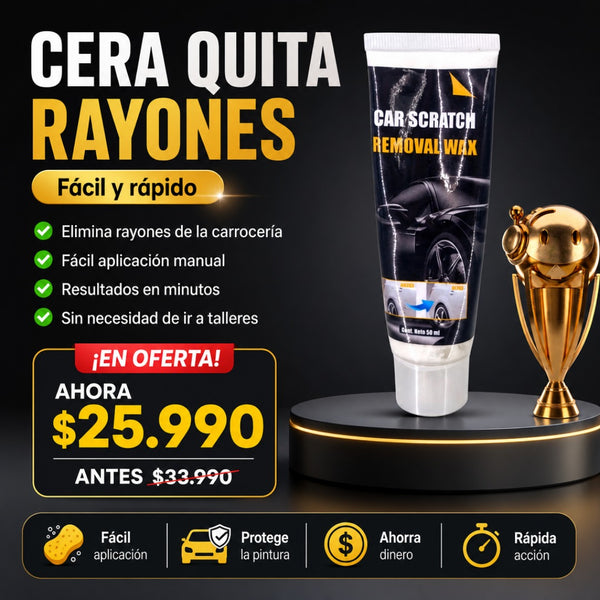 Cera Quita Rayones para Autos