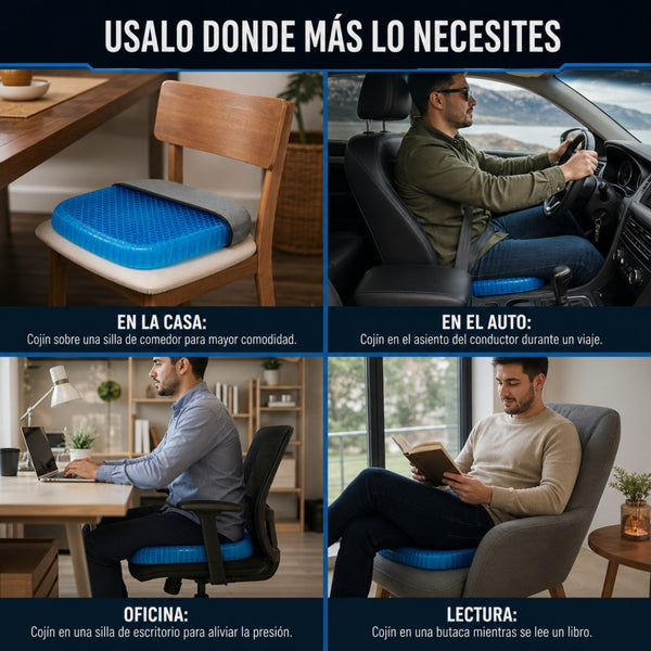Cojín Gel Suave Antifatiga
