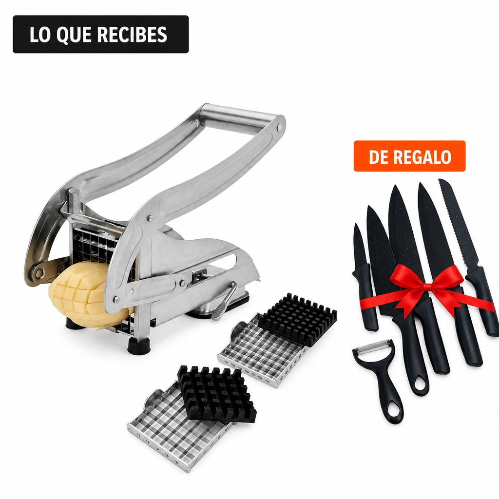 Lo que recibes: producto + Cuchillos de Cocina de regalo
