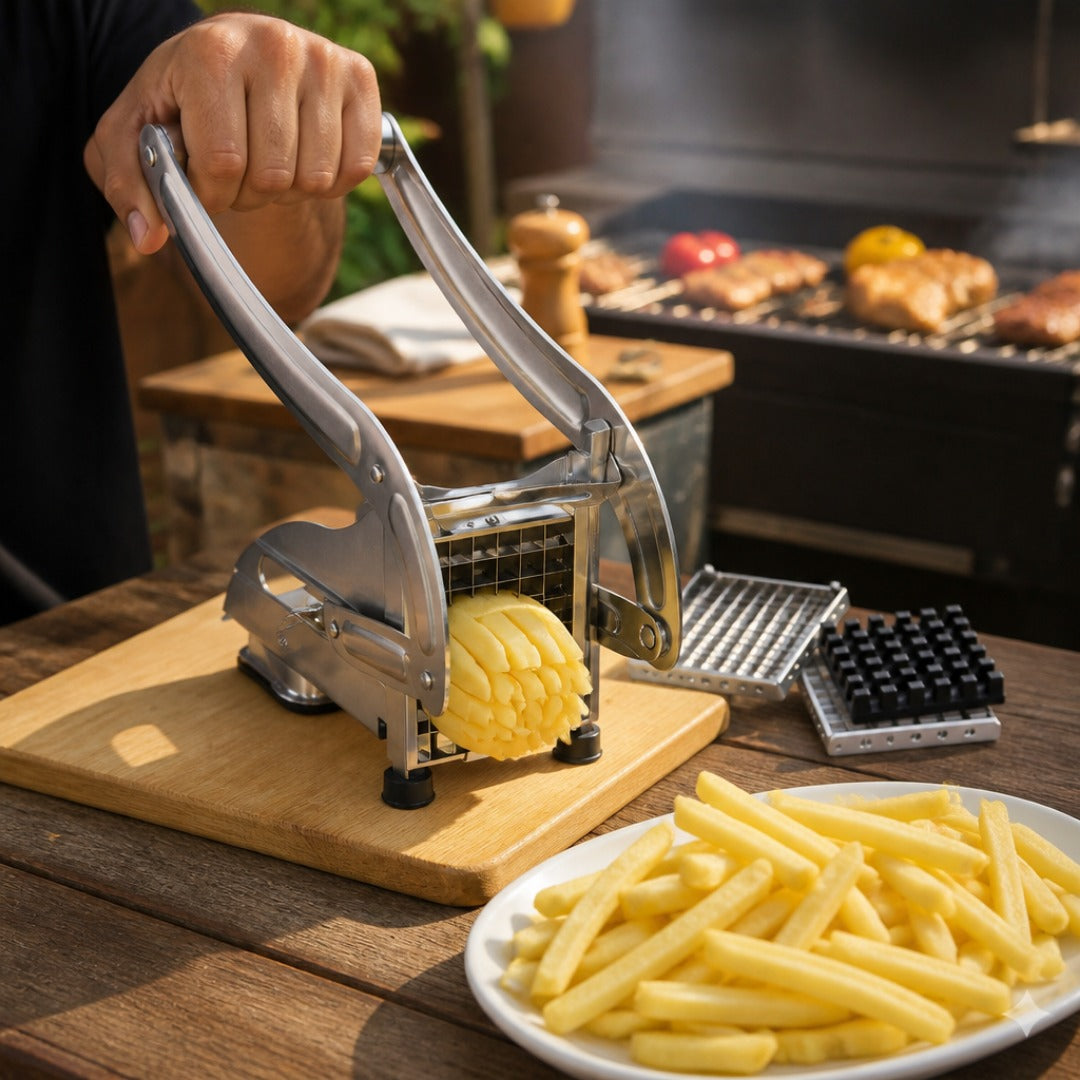 Cortador de Papas Fritas + Envío Gratis + Cuchillos de Cocina de REGALO