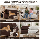 Cubre Sofá Acolchado 3 Plazas Reversible