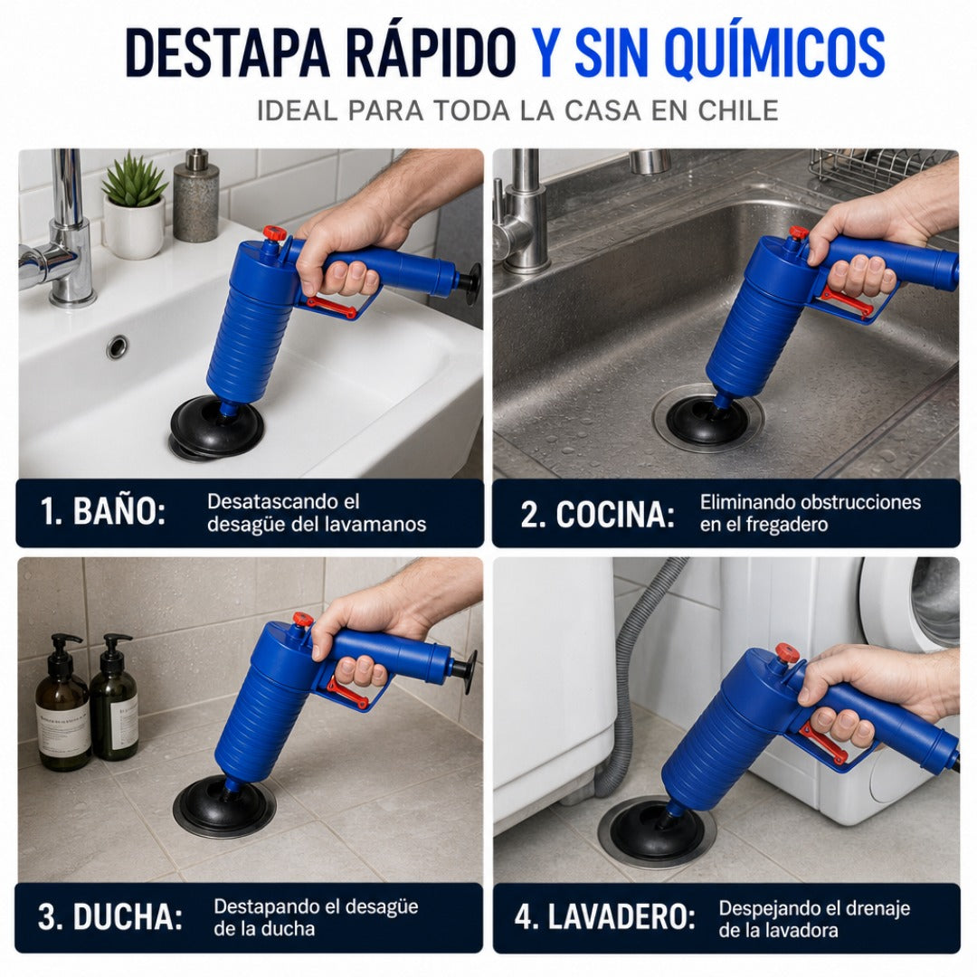 Desatascador de Aire Comprimido