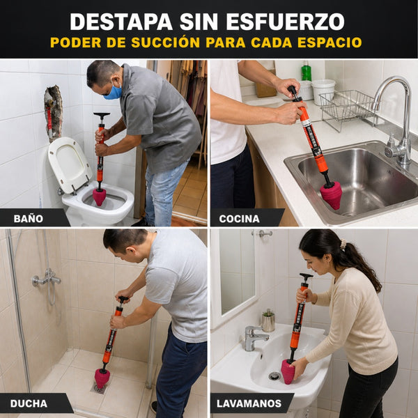 Destapador de Alta Presión Rojo
