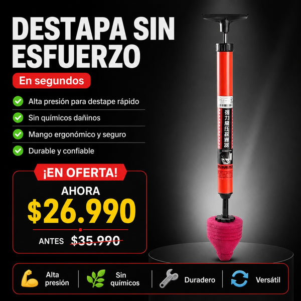 Destapador de Alta Presión Rojo