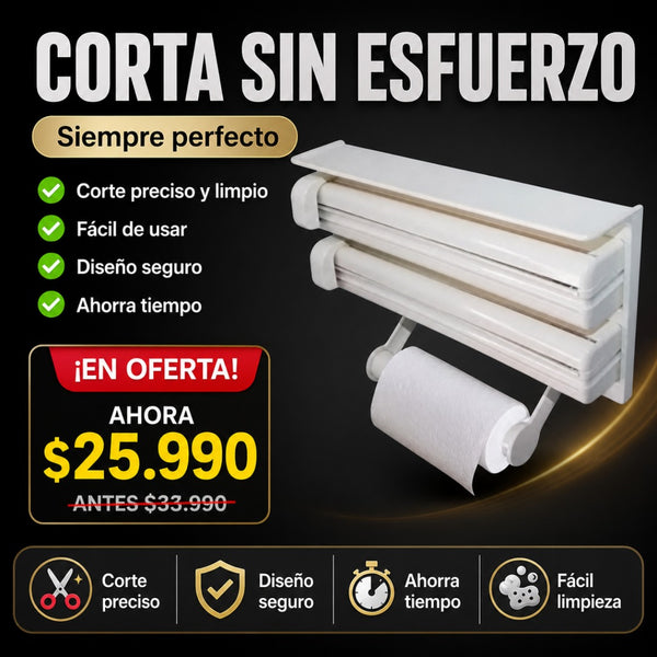 Dispensador de Papel Corta Fácil
