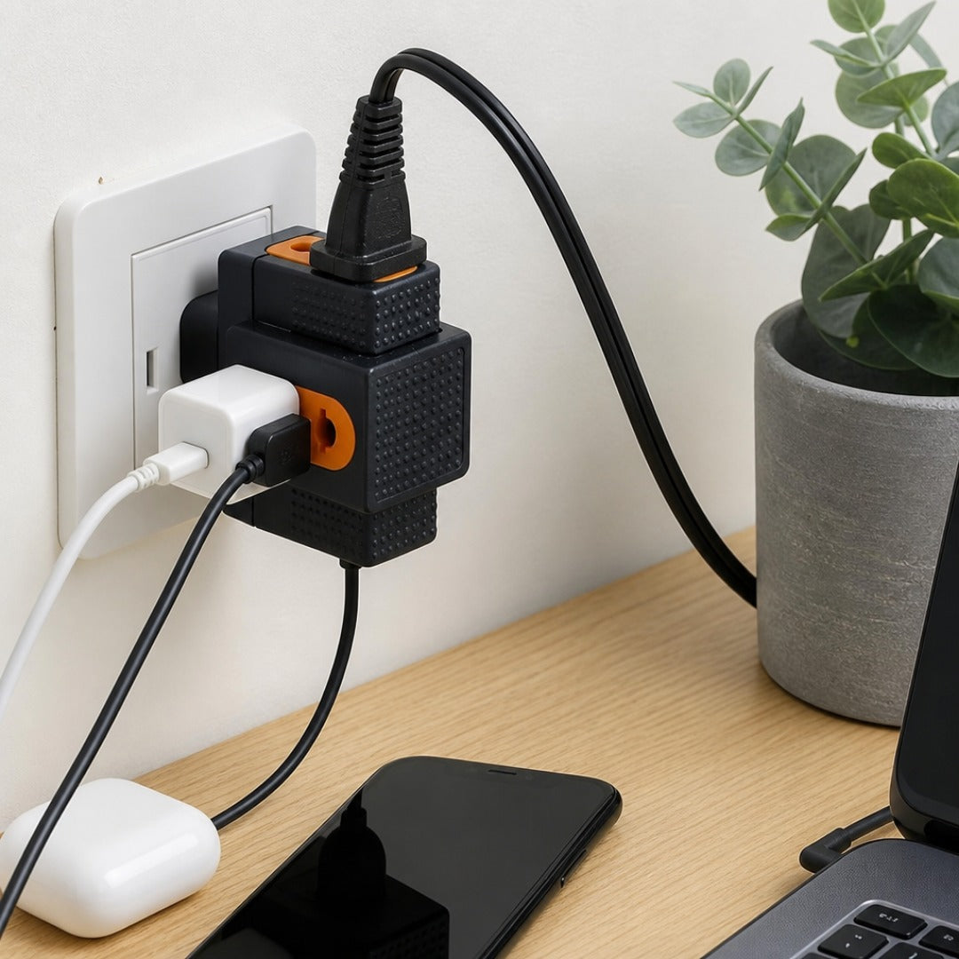 Enchufe Triple Adaptador 3 Hembras
