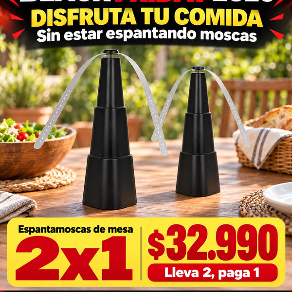 Espantamoscas de mesa: 2x1 por $32.990. Envío gratis y pago al recibir.