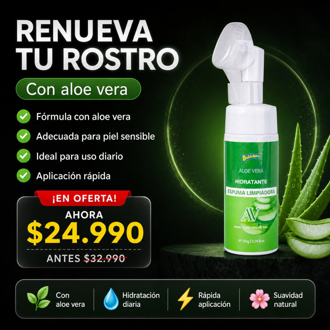 ESPUMA FACIAL ALOE VERA