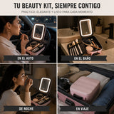 Estuche de Maquillaje con Espejo LED + Envío Gratis