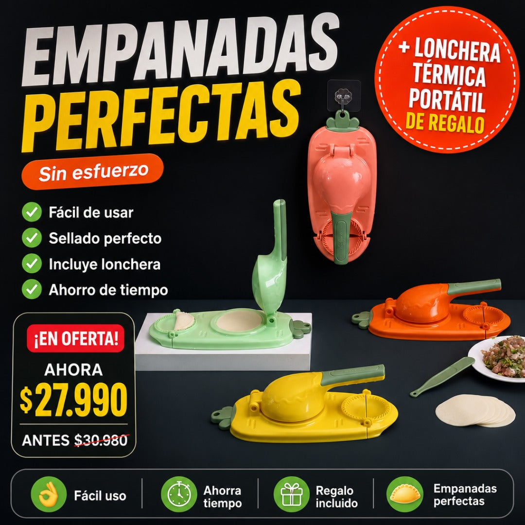 Fabricadora de empanadas + Envío Gratis + Lonchera térmica portátil de REGALO