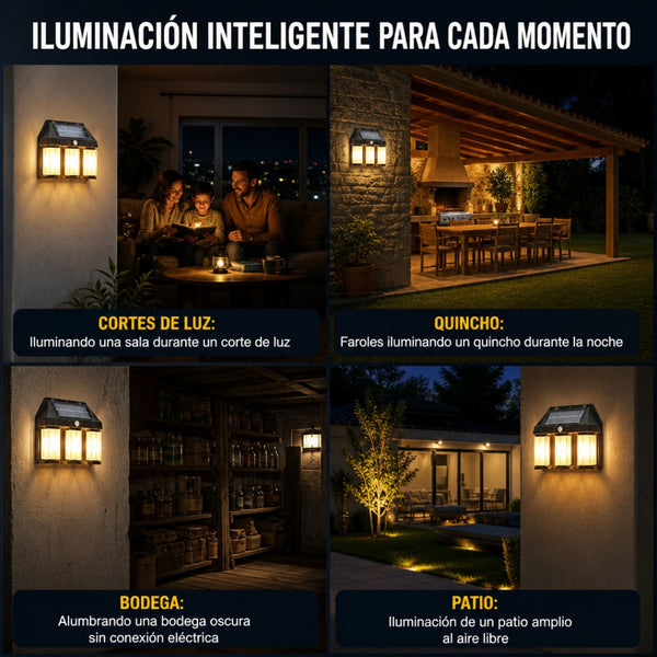 Farol Triple Solar para Camping