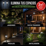 Farolas solares para exteriores 2pack