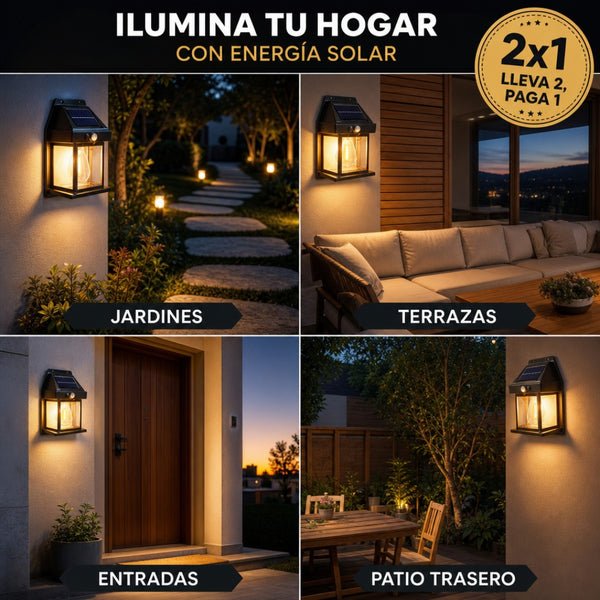 Foco Solar Luz Cálida Empalmado