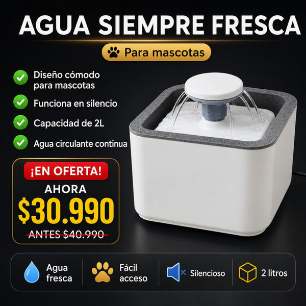 Fuente de Agua para Mascotas 2L