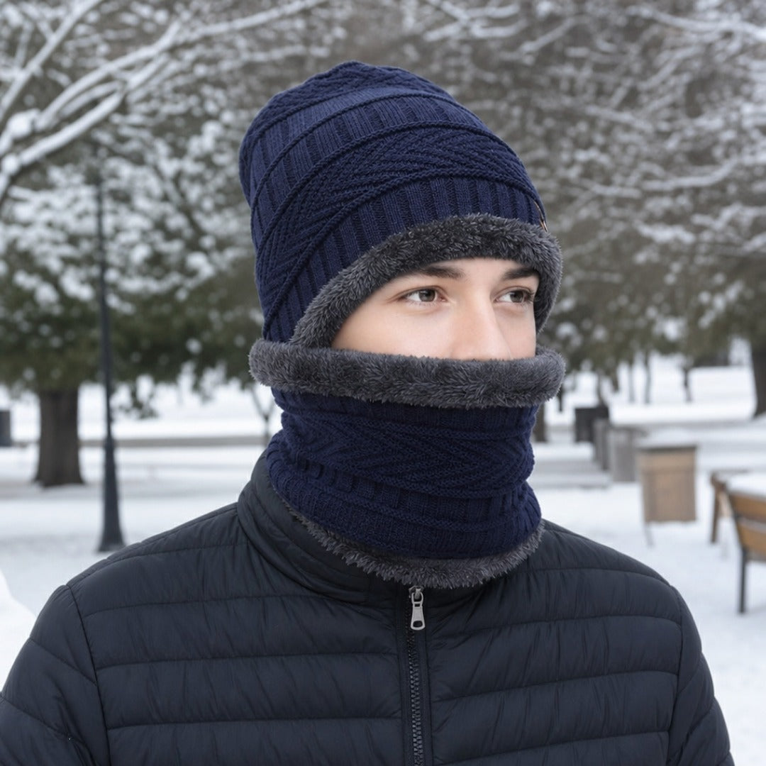 Gorro con Bufanda Práctico y Cálido