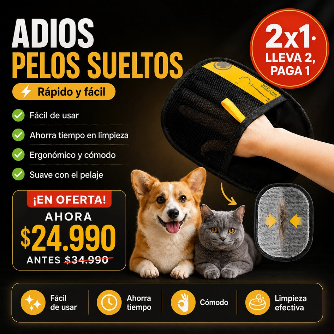 Guante Quita Pelos Viral de Mascotas