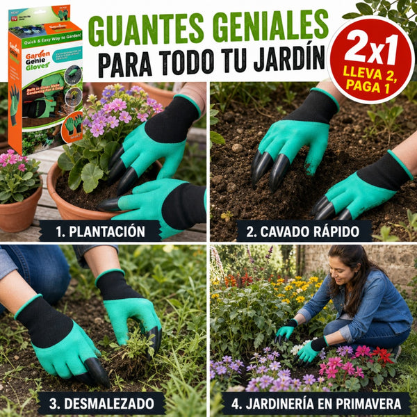 Guantes de Jardín con Garras Integradas