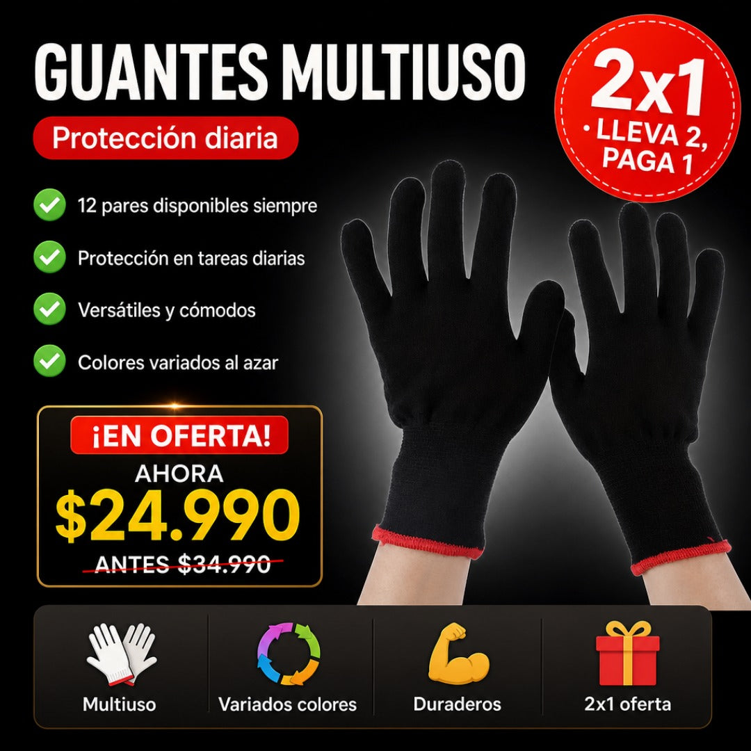 Guantes Multiuso 12 Pares