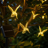 Guirnalda solar de colibríes multicolor de 5 metros