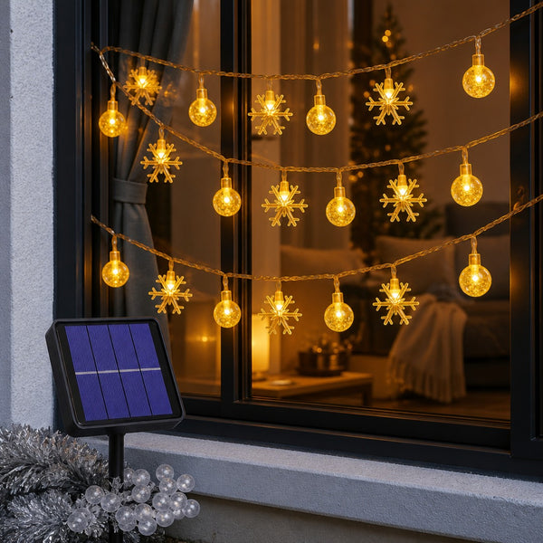 Guirnalda Solar con Luces Cálidas