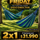 Hamaca Individual 80x190 2x1 por $31.990 · Envío gratis y pago al recibir